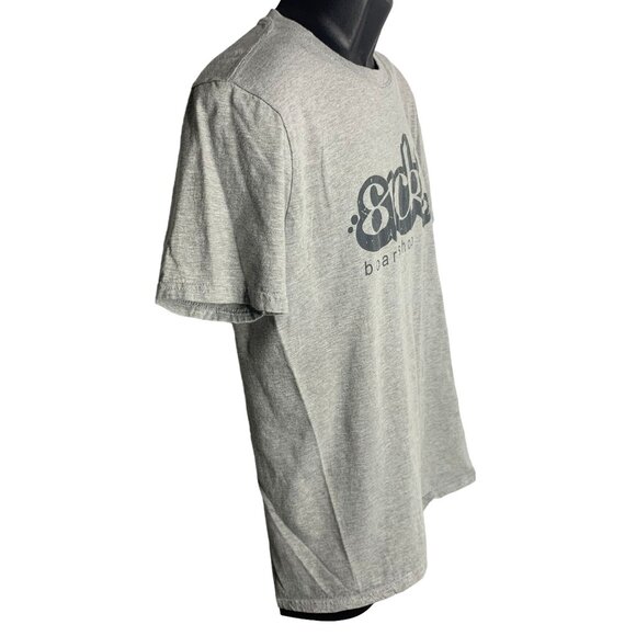 Sick Boardshop Crewneck T Shirt L Grey Short Sleeve Logo Graphic Skate Cotton - Picture 5 of 6